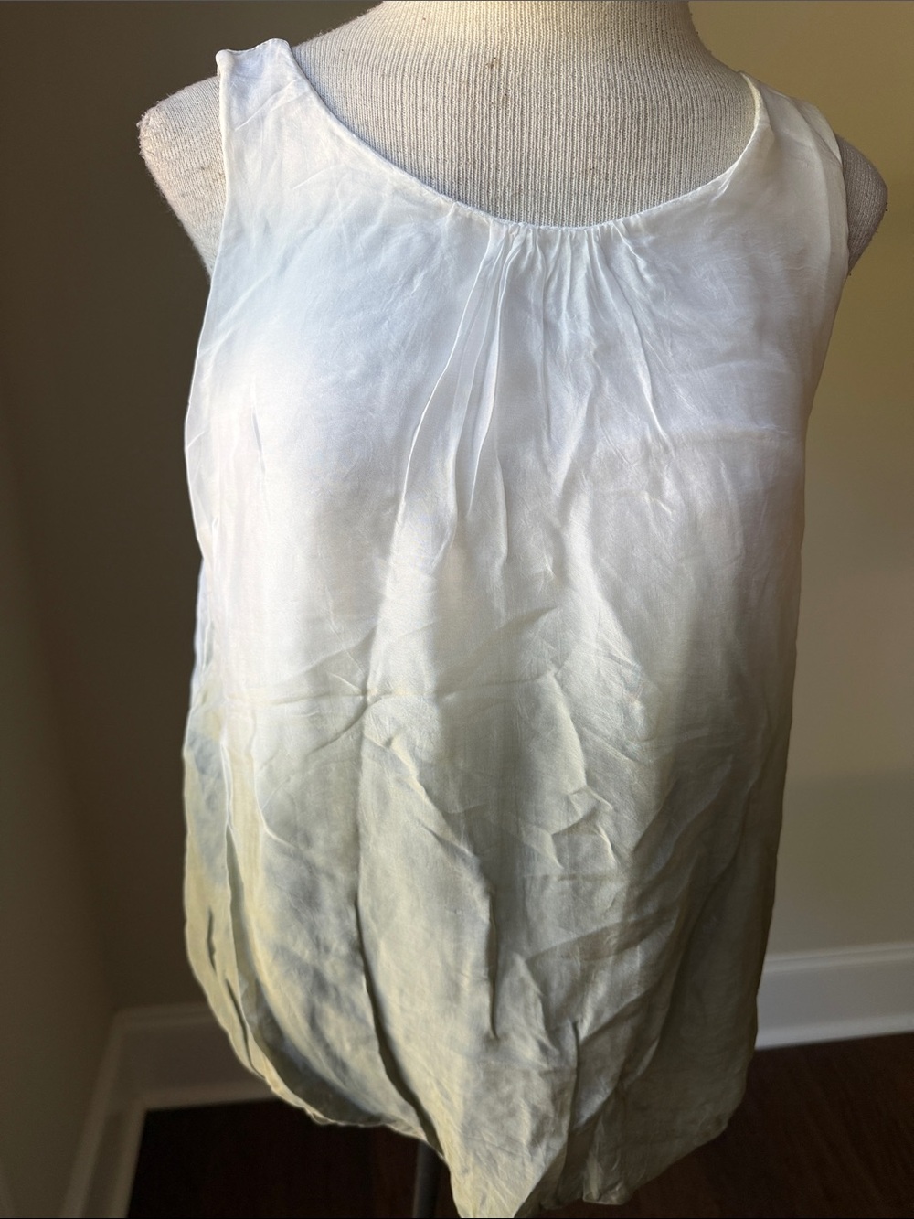 Light Olive Ombre Sleeveless Camisole - Soft Scoop Neck